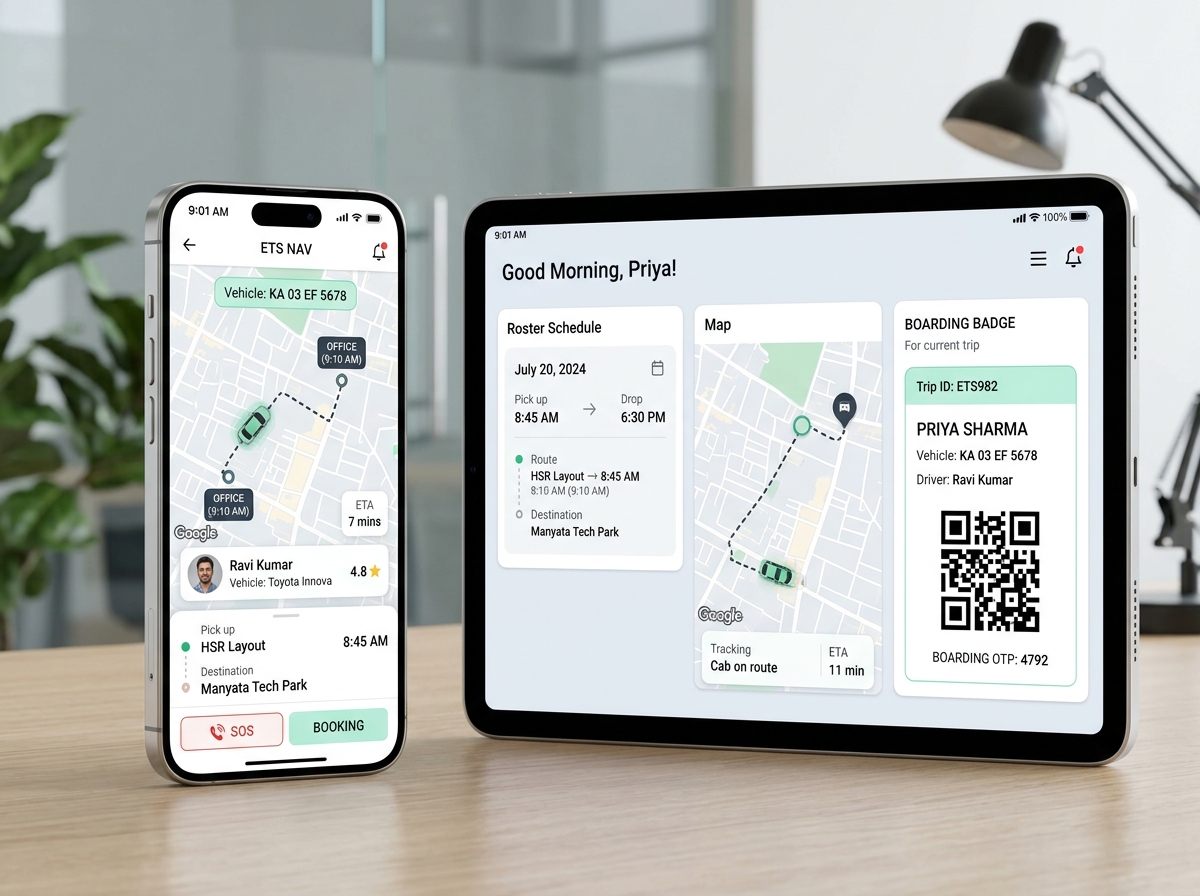 IntelliRoutes Employee Transport Software Mobile & Web App